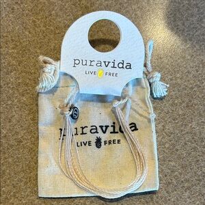 Pura Vida Cream Bracelet with Pouch
